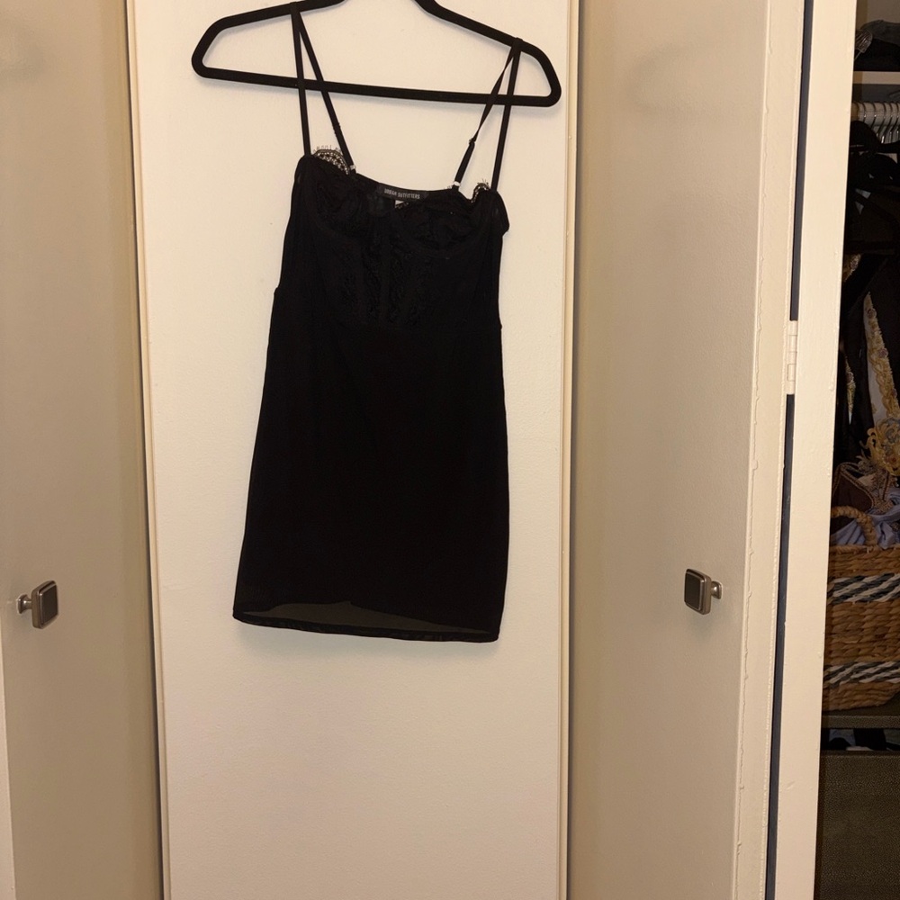 Urban Outfitters Black Lace Trim mini dress - Picture 3 of 3